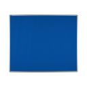 Textil-Pinnwand ekoTAB mit Alurahmen, 1200 x 900 mm, blau