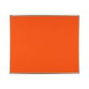 Textil-Pinnwand ekoTAB mit Alurahmen, 1200 x 900 mm, orange