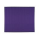 Textil-Pinnwand ekoTAB mit Alurahmen, 1200 x 900 mm, violett