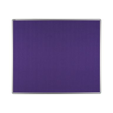 Textil-Pinnwand ekoTAB mit Alurahmen, 1200 x 900 mm, violett