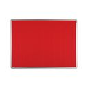 Textil-Pinnwand ekoTAB mit Alurahmen, 900 x 600 mm, rot