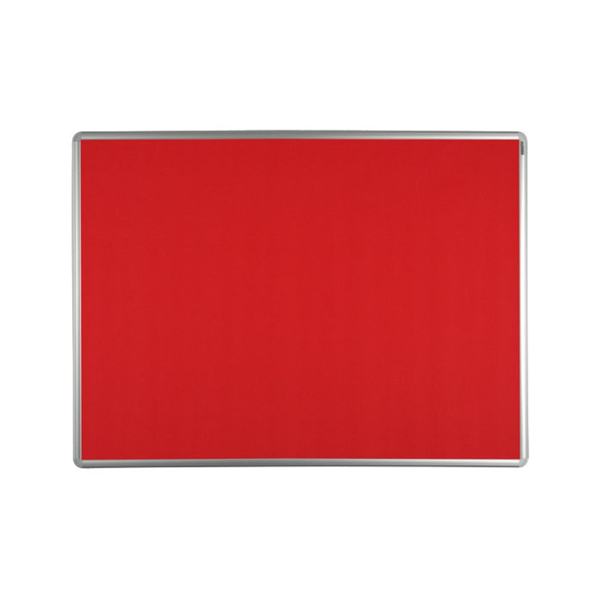 Textil-Pinnwand ekoTAB mit Alurahmen, 900 x 600 mm, rot