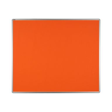 Textilná nástenka ekoTAB v hliníkovom ráme, 1200 x 900 mm, oranžová