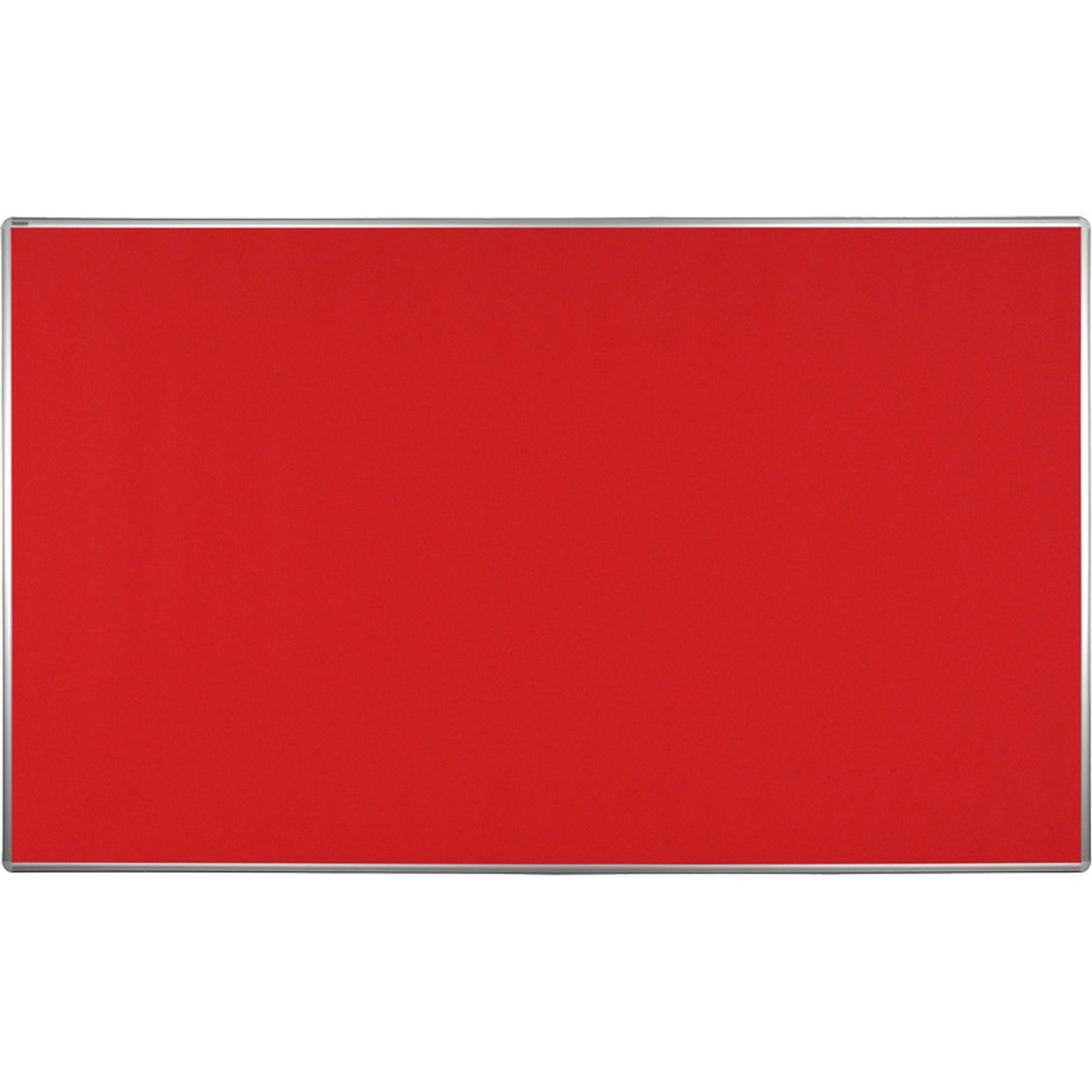 Textilní nástěnka ekoTAB v hliníkovém rámu, 2000 x 1200 mm, červená