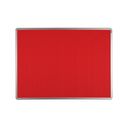 Textilní nástěnka ekoTAB v hliníkovém rámu, 900 x 600 mm, červená