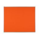 Textiltafel ekoTAB mit Alurahmen, 1500 x 1200 mm, orange