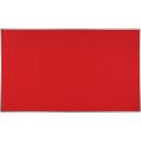 Textiltafel ekoTAB mit Alurahmen, 2000 x 1200 mm, rot