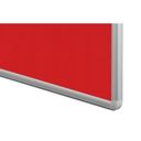 Textiltafel ekoTAB mit Alurahmen, 2000 x 1200 mm, rot