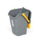 Abfallbehälter aus Kunststoff zur Mülltrennung ECOLOGY, grau-gelb