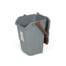 Abfallbehälter aus Kunststoff zur Mülltrennung ECOLOGY II, grau-braun