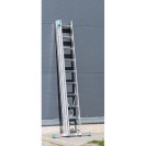 Aluminiowa trzyczęściowa drabina uniwersalna ALVE EUROSTYL przystosowana do używania na schodach, 3x10 szczebli, długość 6,26 m