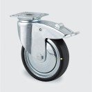 Antistatické prístrojové koleso otočné s brzdou, 100 mm