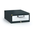 Antistatický závesný ESD box pre pracovné stoly 218 x 480 x 600 mm, 1 zásuvka