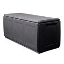 Aufbewahrungsbox mit Deckel aus Kunststoff, 1380 x 570 x 530 mm, grau