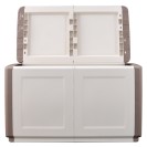 Aufbewahrungsbox mit Deckel aus Kunststoff, 960 x 570 x 530 mm, beige