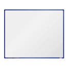 Biała magnetyczna tablica do pisania boardOK 1500 x 1200 mm, niebieska rama