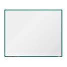 Biała magnetyczna tablica do pisania boardOK 1500 x 1200 mm, zielona rama