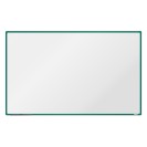 Biała magnetyczna tablica do pisania boardOK 2000 x 1200 mm, zielona rama