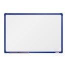 Biała magnetyczna tablica do pisania boardOK 600 x 900 mm, niebieska rama