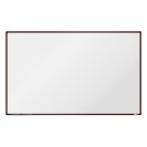 Biela magnetická popisovacia tabuľa boardOK, 2000 x 1200 mm, hnedý rám