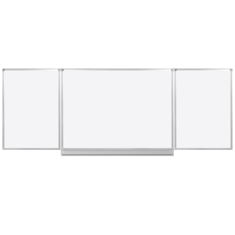 Biela popisovacia otváracia tabuľa na stenu, magnetická 3600 x 1200 mm