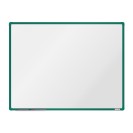 Bílá magnetická popisovací tabule boardOK, 1200 x 900 mm, zelený rám