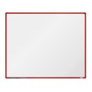 Bílá magnetická popisovací tabule boardOK, 1500 x 1200 mm, červený rám