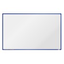 Bílá magnetická popisovací tabule boardOK, 2000 x 1200 mm, modrý rám