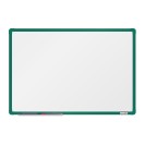 Bílá magnetická popisovací tabule boardOK, 600 x 900 mm, zelený rám