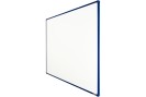 Bílá magnetická popisovací tabule s keramickým povrchem boardOK, 1500 x 1200 mm, modrý rám