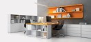 Blat roboczy do biurka BLOCK, 1600 x 800 x 25 mm, pomarańczowy