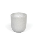 Blumentopf Zylinder L, 38 x 38 x 40 cm, fiberclay, weißer Sandstein