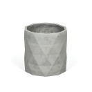 Blumentopf Zylinder L, 39 x 39 x 39 cm, fiberclay, grauer Sandstein