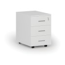 Büro-Mobilcontainer SOLID, 3 Schubladen, 430 x 546 x 619 mm, weiß