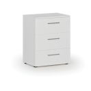 Büro-Schreibtischkommode PRIMO WHITE, 740 x 600 x 420 mm, weiß
