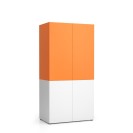 Büroküchenschrank NIKA 1000 x 600 x 2000 mm, Orange
