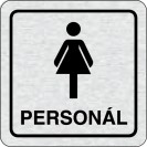 Cedulka na dveře - WC personál ženy