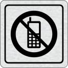 Cedulka na dveře - Zákaz telefonování