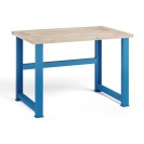 Dielenský stôl KOVONA, buková škárovka, pevné nohy, 1200 mm