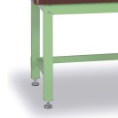 Dodatkowe półki na narzędzia do stołów warsztatowych GL, 2 półki, nośność 40 kg, 1500 x 300 x 450 mm