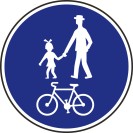 Dopravná značka – Chodník pre chodcov a cyklistov