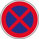Dopravní značka – Zákaz zastavení