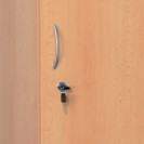 Drevená šatňová skrinka, 2 dvere, 1900x600x420 mm, orech