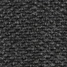 Eingangsmatte aus Polypropylen mit Teppichboden, schwarz, 200 cm x bm