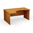 Ergonomický kancelársky pracovný stôl PRIMO Classic, 1600 x 1200 mm, ľavý, čerešňa