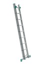 Hliníkový dvojdielny rebrík ALVE EUROSTYL s úpravou na schody, 2x7 priečok, dĺžka 3,14 m