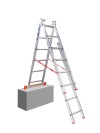 Hliníkový trojdielny výsuvný rebrík VENBOS HOBBY, 3x6 priečok, 3,65 m