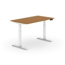 Höhenverstellbarer Schreibtisch, elektrisch, 735-1235 mm, Platte 1400 x 800 mm, Kirschbaum