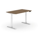 Höhenverstellbarer Schreibtisch, elektrisch, 735-1235 mm, Platte 1400 x 800 mm, Nussbaum