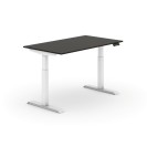 Höhenverstellbarer Schreibtisch, elektrisch, 735-1235 mm, Platte 1400 x 800 mm, Wenge